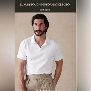 Banana Republic Men’s Luxury Touch Performance Polo Size Medium